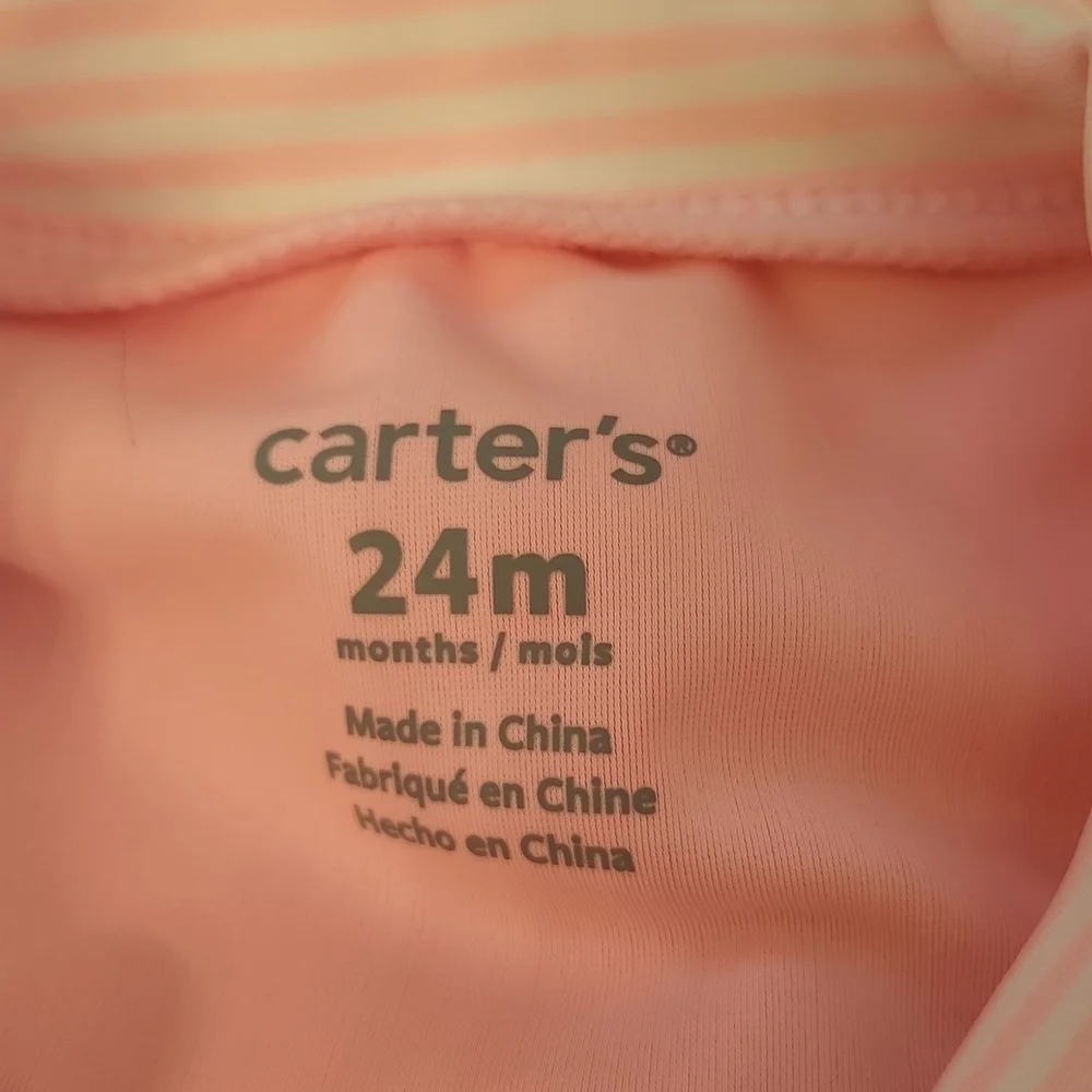 CARTERS pink unicorn long sleeve rashguard set 24M NWT